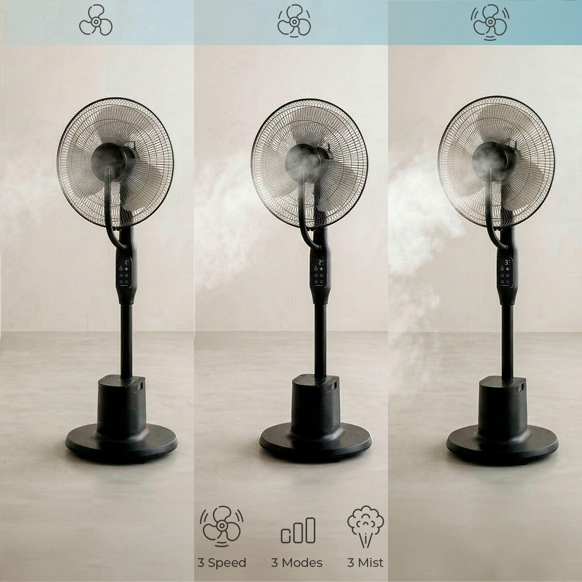 Ventilador de Pie Nebulizador con Mando a Distancia Sprair InnovaGoods
